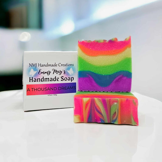A Thousand Dreams, Handmade Soap Bar - Rainbow Soap, Tallow Soap