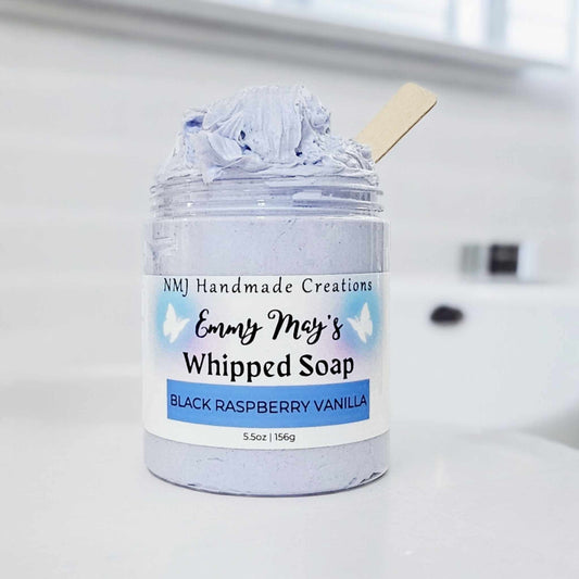 Black Raspberry Vanilla Whipped Soap, 5.5 oz,