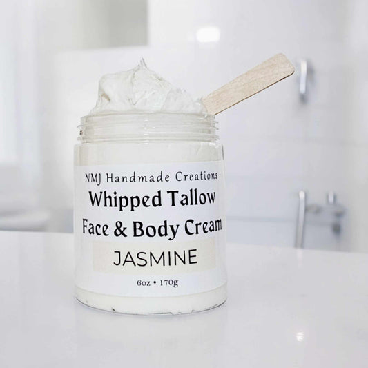 Jasmine, Whipped Tallow Face and Body Cream -  3 oz & 6 oz sizes