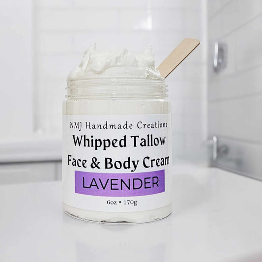 Lavender, Whipped Tallow Face and Body Cream -  3 oz & 6 oz sizes