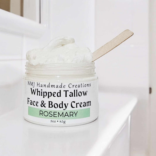 Rosemary, Whipped Tallow Face and Body Cream -  3 oz & 6 oz sizes