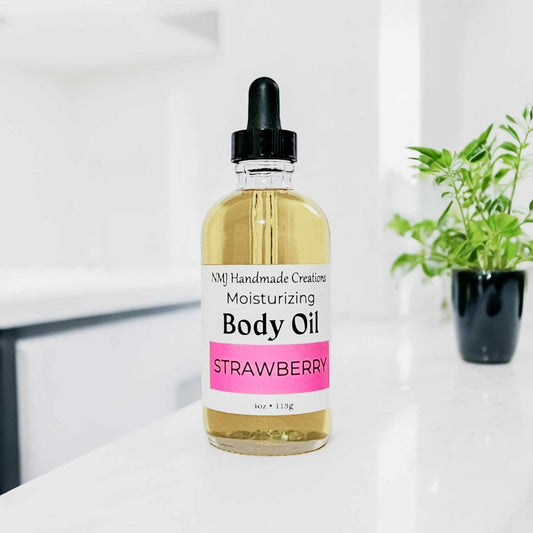 Strawberry Body Oil or Massage Oil - 4 oz