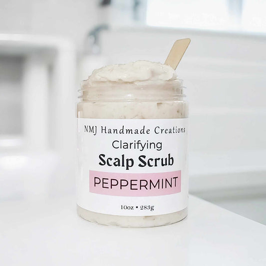Pink Himalayan Hair And Scalp Scrub Shampoo, With Peppermint Essential Oils