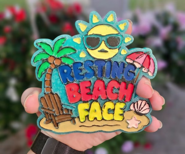 Resting Beach Face Oopsie Freshie - Car Air Freshener