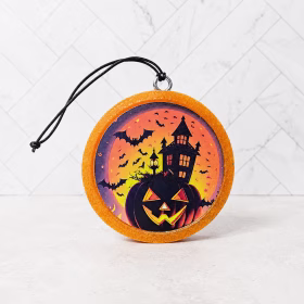 Haunted Pumpkin Halloween Car Freshie
