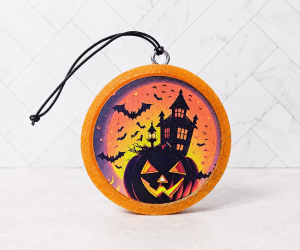 Haunted Pumpkin Halloween Car Freshie