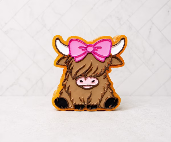 Highland Cow Bow Vent Clip Freshie
